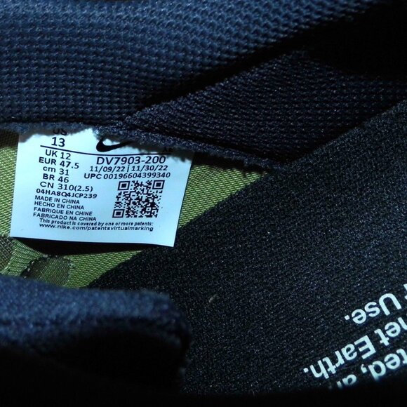 NIKE ACG Mountain Fly 2 Low Neutral Olive Mountain Grape Sneakers Mens Size 13 - Picture 7 of 7